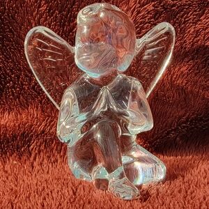Baccarat Crystal Praying Cherub / Angel Figurine - Clear Pre-owned